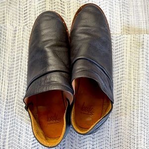 Beek Black Leather Booties